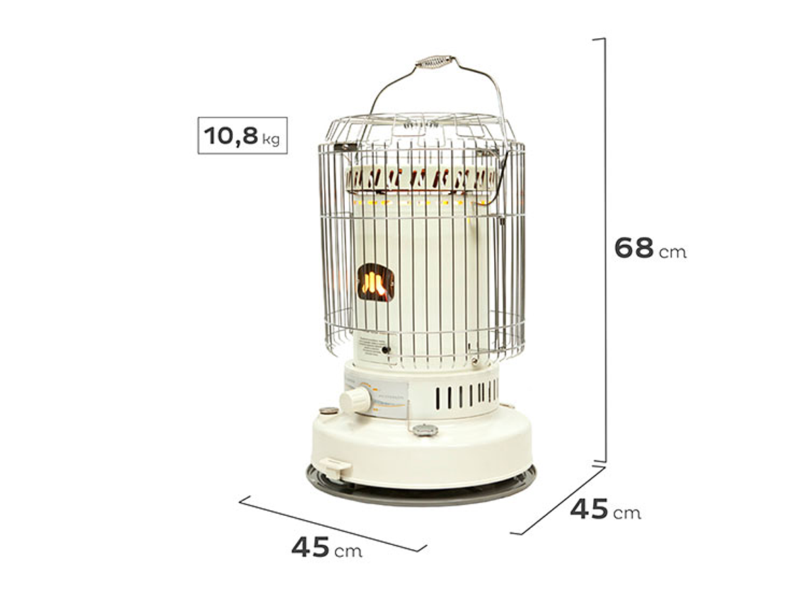 ESTUFA MADEMSA PARAFINA MECHA 7,2 LT POTENZA 2
