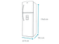 REFRIGERADOR MABE TOP MOUNT FREEZER NO FROST 400 L RMP400FYUT GRAFITO - Miniatura 8