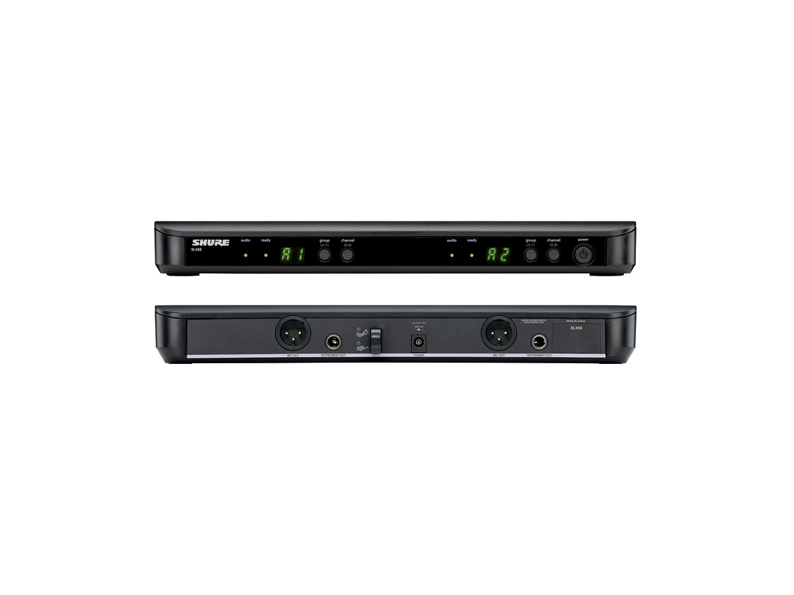 SISTEMA INALAMBRICO SOLAPA DUAL SHURE BLX188/CVL-H9 4