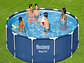 PISCINA BESTWAY REDONDA STEEL PRO CON FILTRO 3.96MX84CM AZUL - Miniatura 6