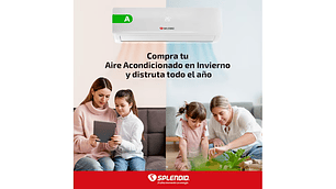AIRE ACONDICIONADO SPLIT 9000 BTU ON/OFF MODO CALEFACCIÓN