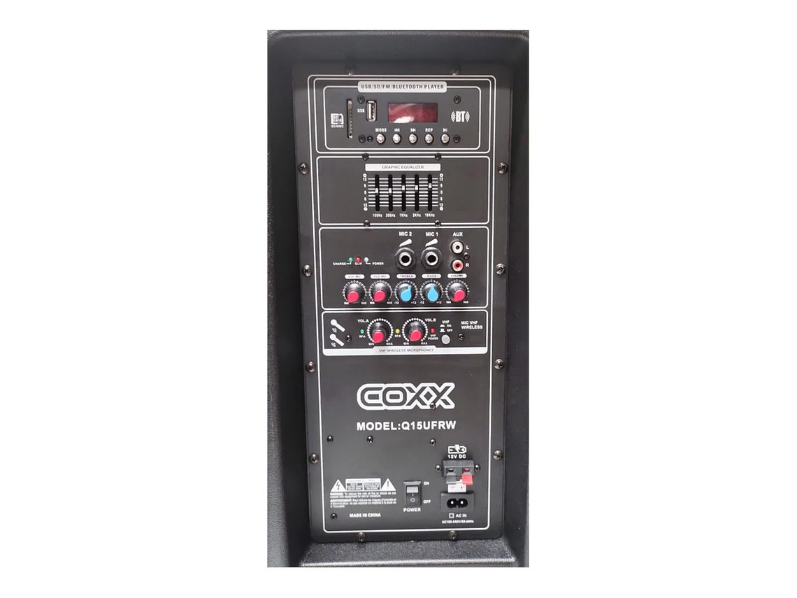 PARLANTE KARAOKE COXX Q15UFRW 4