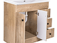 KIT DOMSA MUEBLE VANITORIO NOGAL B80PH-WOOD + P-80/ 80 X 80 X 47 CM - Miniatura 4