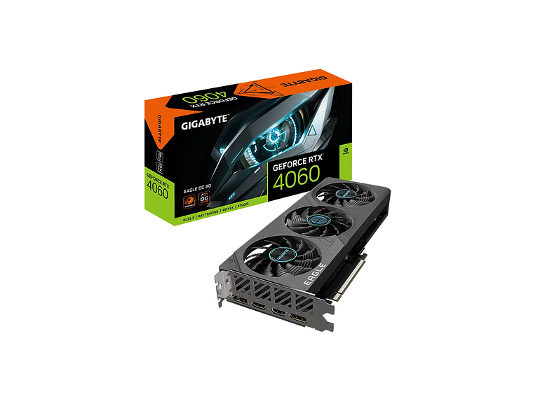 TARJETA DE VIDEO GIGABYTE GEFORCE RTX 4060 EAGLE OC 8G 3 FAN 1
