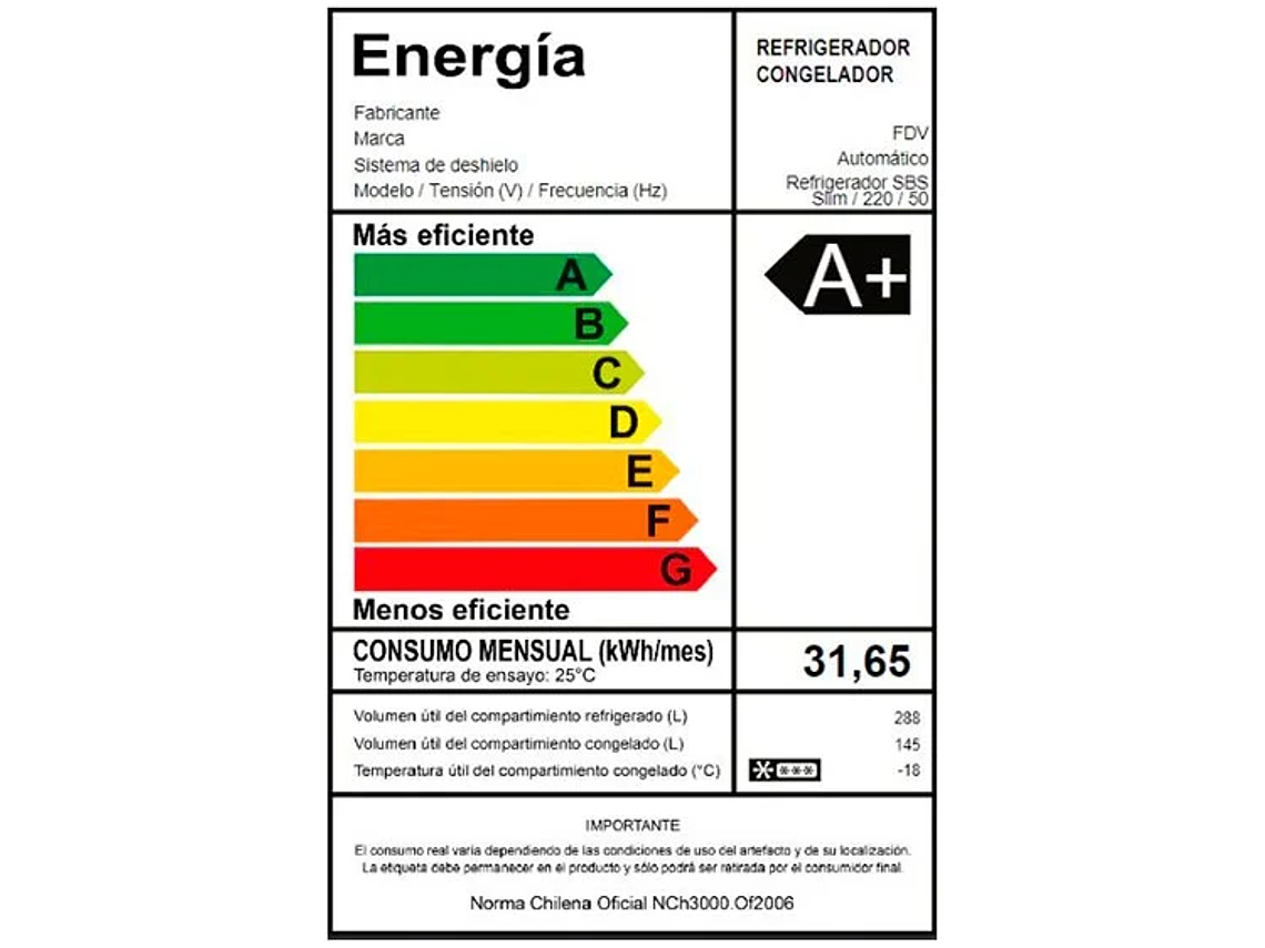 REFRIGERADOR SIDE BY SIDE FDV 442 L SLIM 6