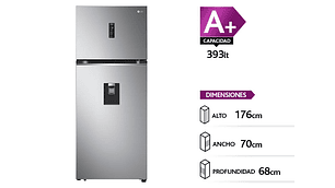 REFRIGERADOR LG TOP FREEZER NO FROST 393 L LINEAR COOLING VT40SPP
