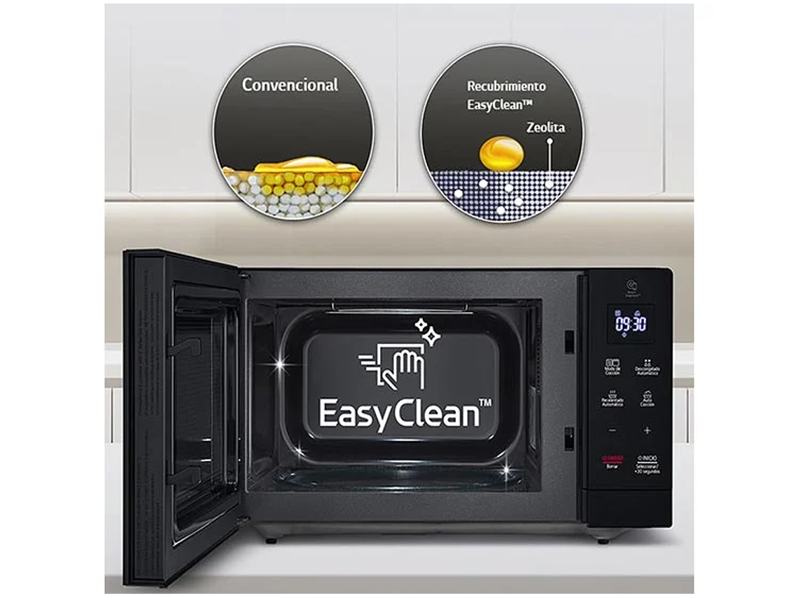  MICROONDAS LG 25 L NEOCHEF MH7032JA GRILL EASY CLEAN PLATO GIRATORIO 8