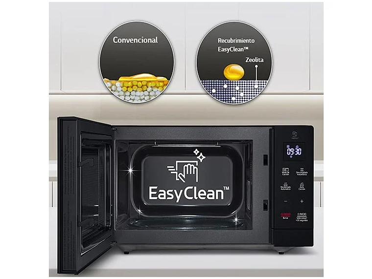  MICROONDAS LG 25 L NEOCHEF MH7032JA GRILL EASY CLEAN PLATO GIRATORIO 8