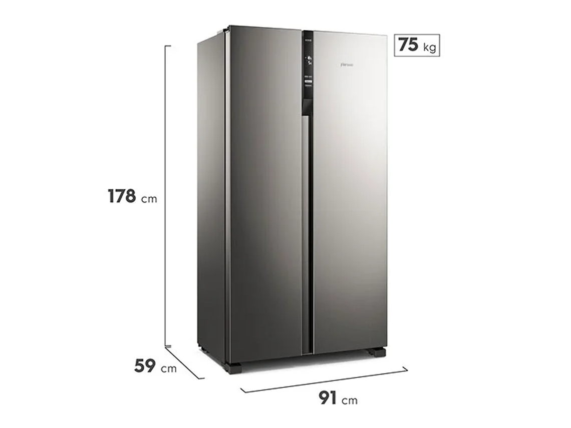 REFRIGERADOR FENSA SIDE BY SIDE NO FROST 436 L SFX440 2