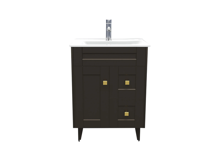 KIT DOMSA MUEBLE VANITORIO CAFÉ N60SK-C + P-60/60 X 80 X 47 CM 1