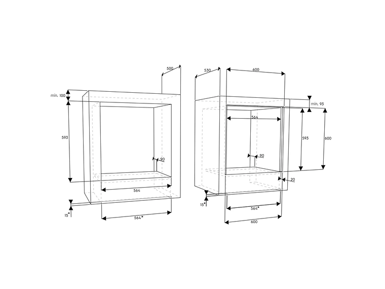 HORNO EMPOTRABLE ELÉCTRICO 59L MANTENER CALIENTE FHE 1130M 2