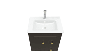 KIT DOMSA MUEBLE VANITORIO CAFÉ N60SK-C + P-60/60 X 80 X 47 CM