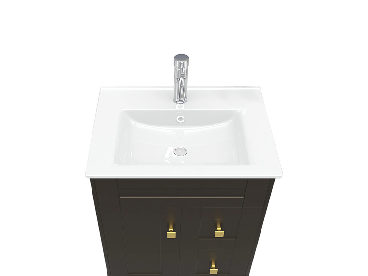 KIT DOMSA MUEBLE VANITORIO CAFÉ N60SK-C + P-60/60 X 80 X 47 CM 2