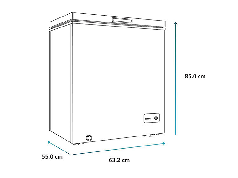 FREEZER MABE 142 L DUAL FDHM150BY2 BLANCO 4