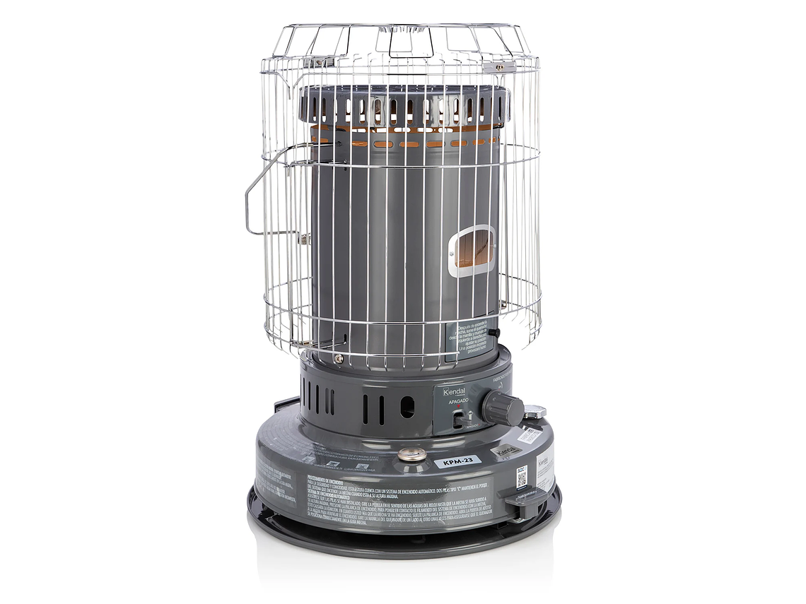ESTUFA PARAFINA KEROSENE MECHA KENDAL KPM-23 GRIS 1