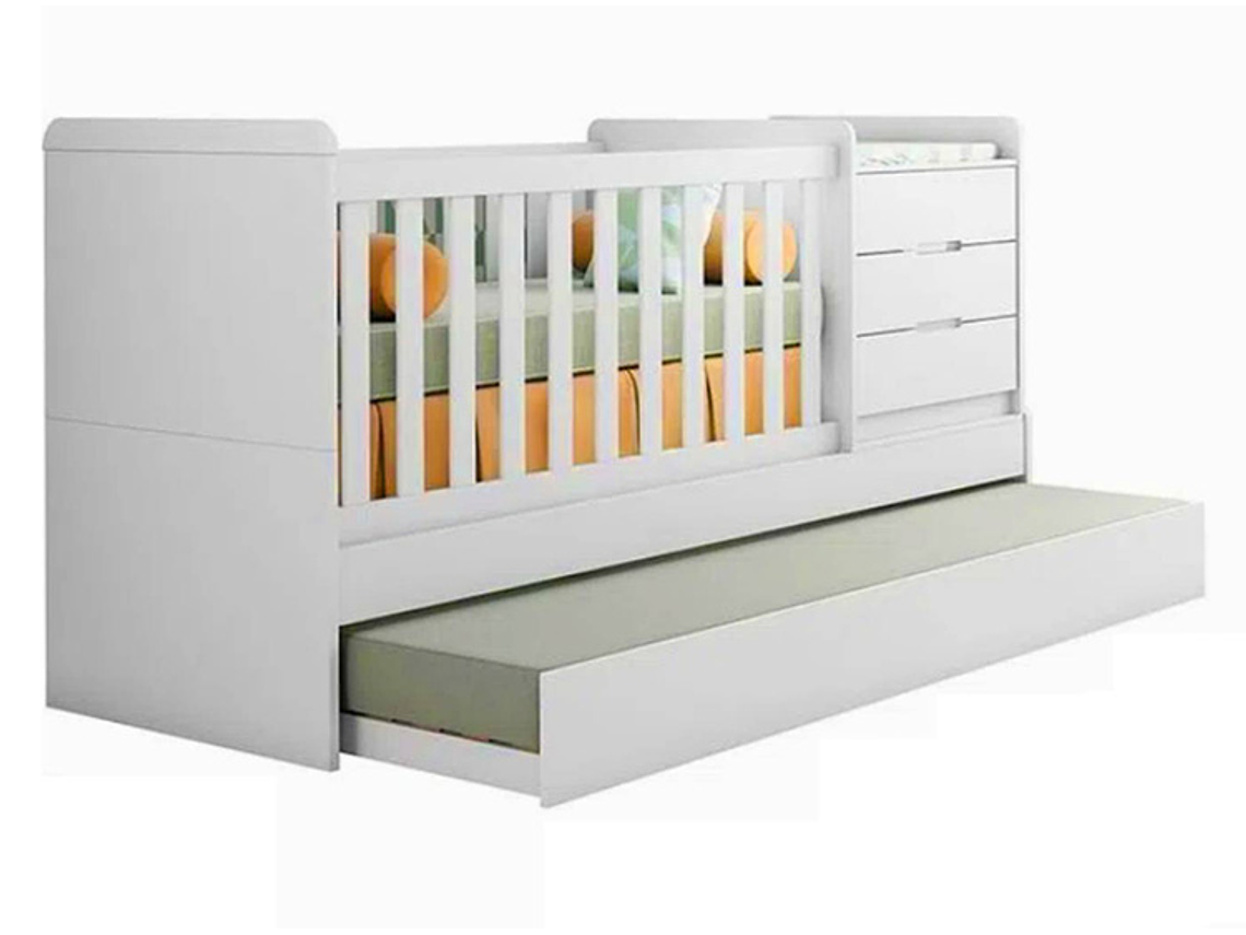 CUNA KIDSCOOL CLEO MULTIFUNCIONAL BLANCO 1