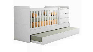 CUNA KIDSCOOL CLEO MULTIFUNCIONAL BLANCO