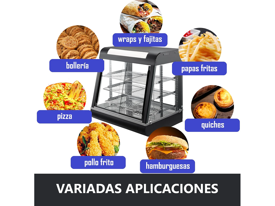 VITRINA PROCHEF 66 CM CALOR AUTOSERVICIO 6