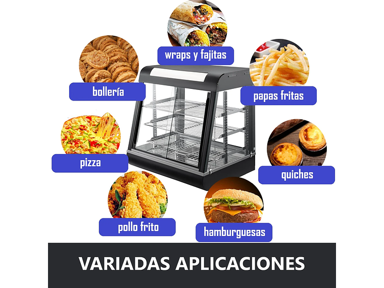 VITRINA PROCHEF 66 CM CALOR AUTOSERVICIO 6