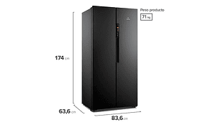 REFRIGERADOR SIDE BY SIDE MADEMSA 426 L NO FROST MAS430B