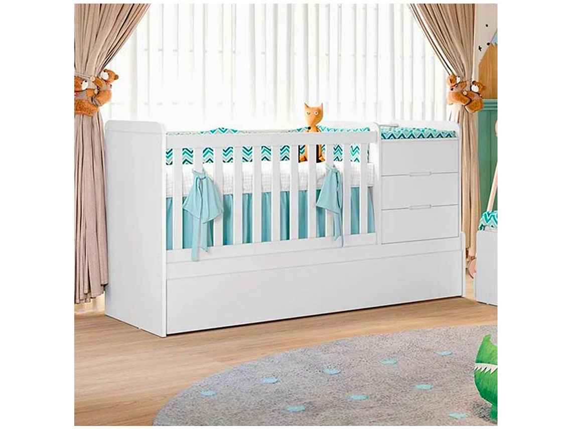 CUNA KIDSCOOL CLEO MULTIFUNCIONAL BLANCO 5