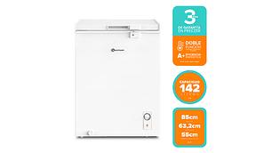 FREEZER HORIZONTAL MADEMSA 142 L FRÍO DIRECTO DUAL M150D