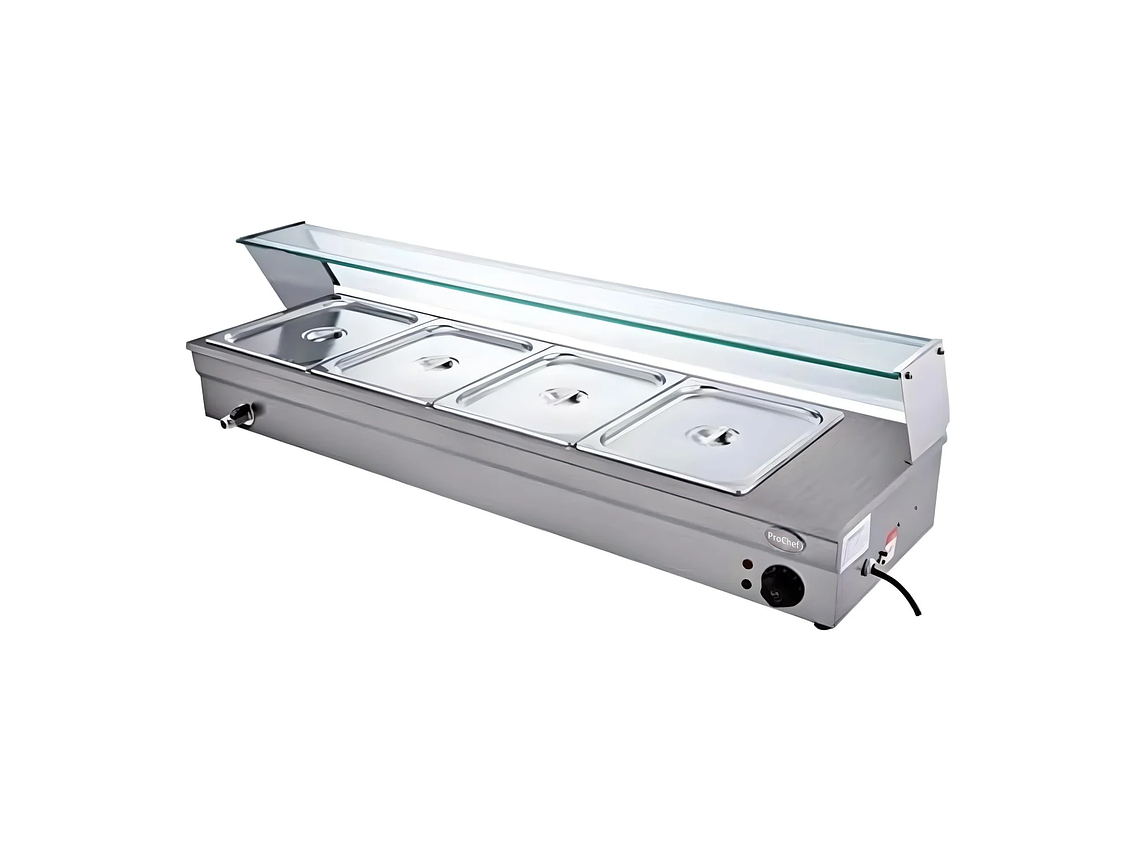 VITRINA PROCHEF CALOR BAÑO MARIA SOBREMESA 4 X GN 1/2 3