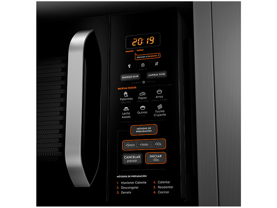 MICROONDAS DIGITAL MM28FB 28 LTS MADEMSA 5