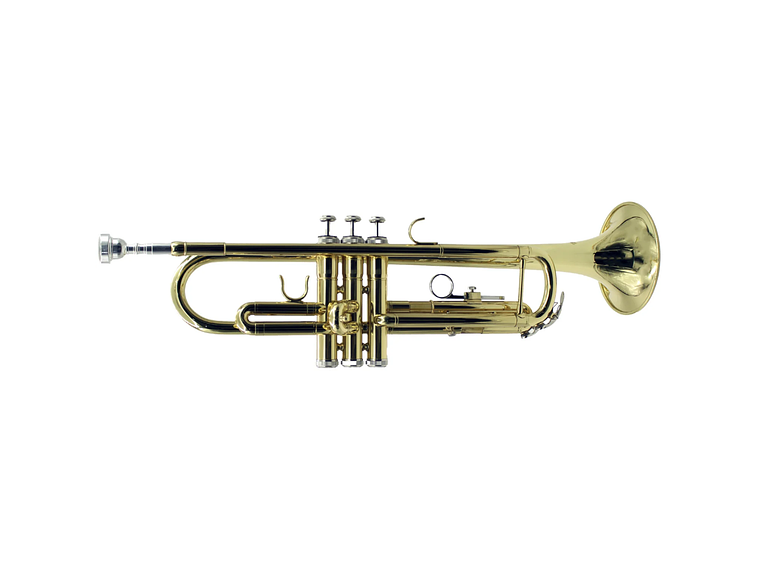 TROMPETA  EN DORADA CON ESTUCHE PS SI BEMOL 1