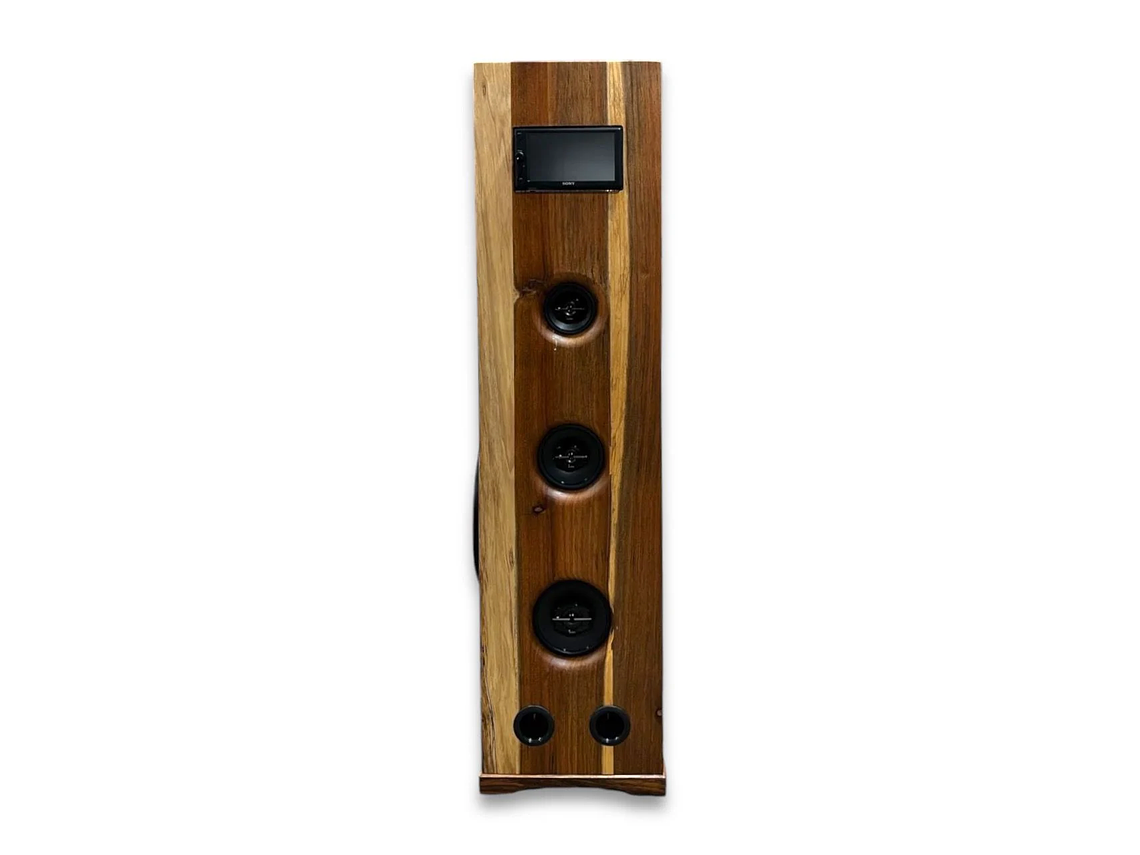 SISTEMA DE AUDIO EN MADERA NATIVA MODELO TORRE AROMO 1