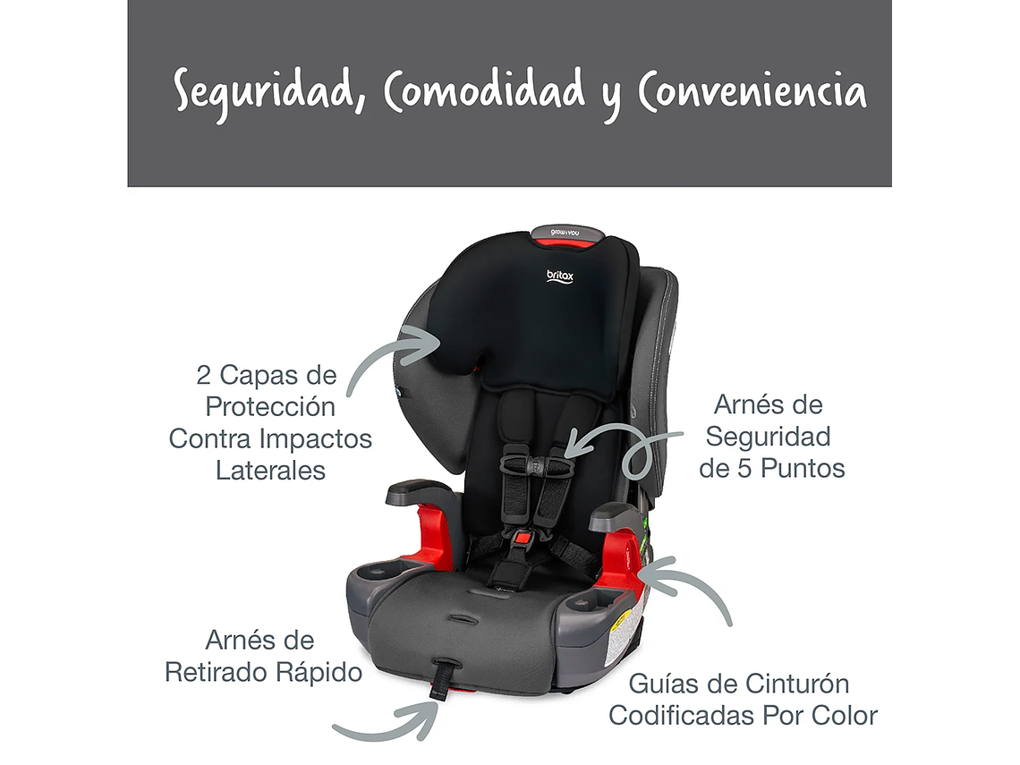 SILLA AUTO BUTACA GROW WITH YOU MOD BLACK 6