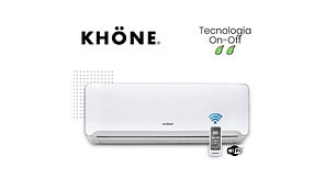 AIRE ACONDICIONADO DE 12000 BTU TIPO SPLIT MURO ON/OFF WIFI KHONE