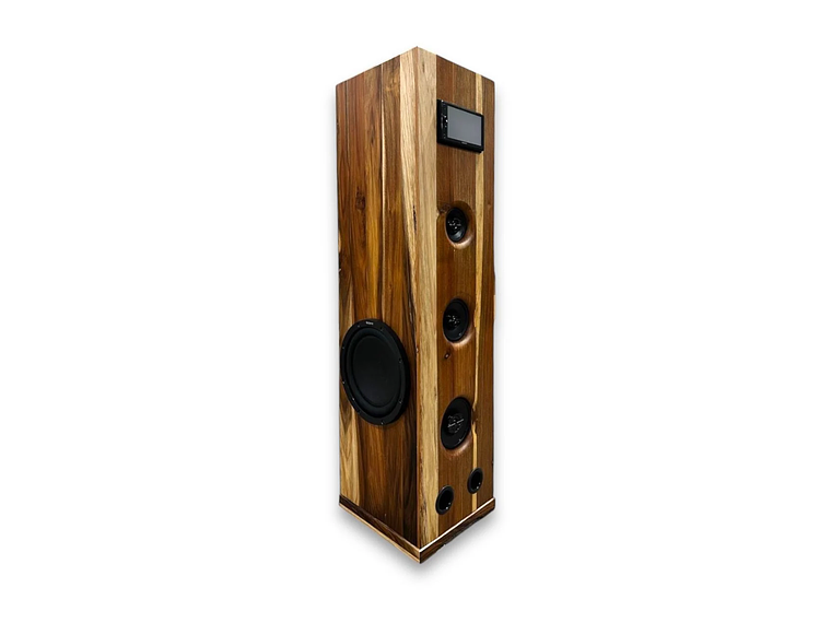 SISTEMA DE AUDIO EN MADERA NATIVA MODELO TORRE AROMO 2