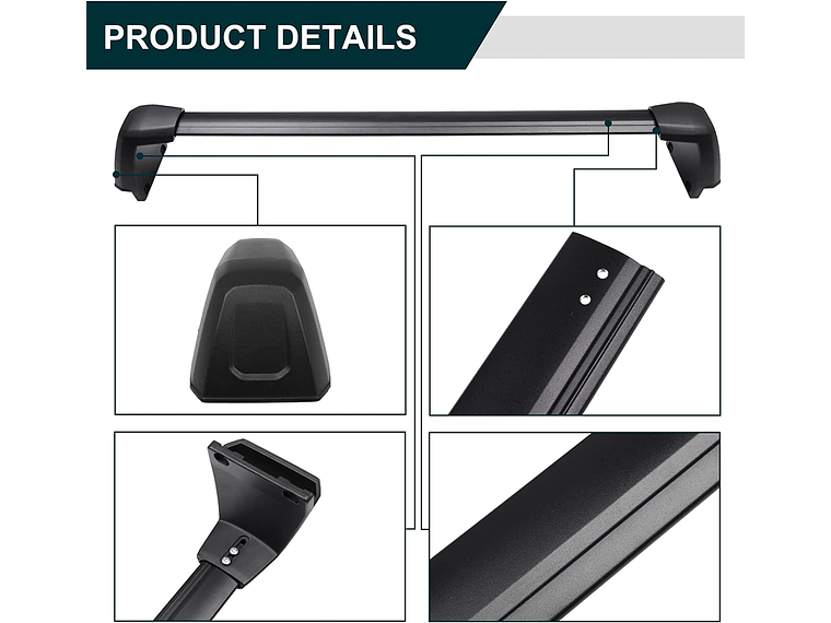 BARRAS PORTAEQUIPAJES OEM NEW JEEP CHEROKEE 2023 UP 3