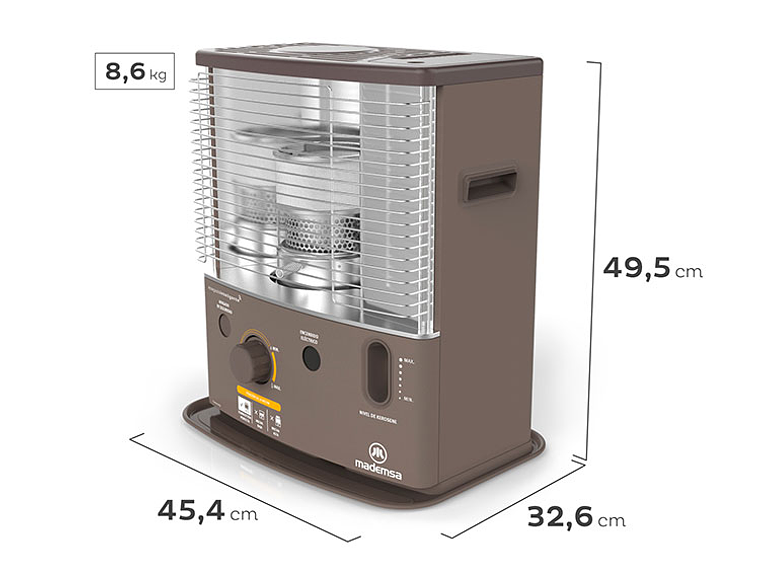 ESTUFA MADEMSA PARAFINA MECHA 4,2 LT FIAMMA PRO 2