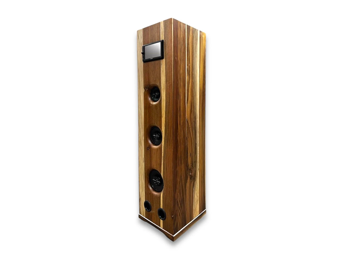 SISTEMA DE AUDIO EN MADERA NATIVA MODELO TORRE AROMO 3