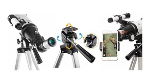 TELESCOPIO ASTRONÓMICO LENTE 70MM CON TRÍPODE - PS