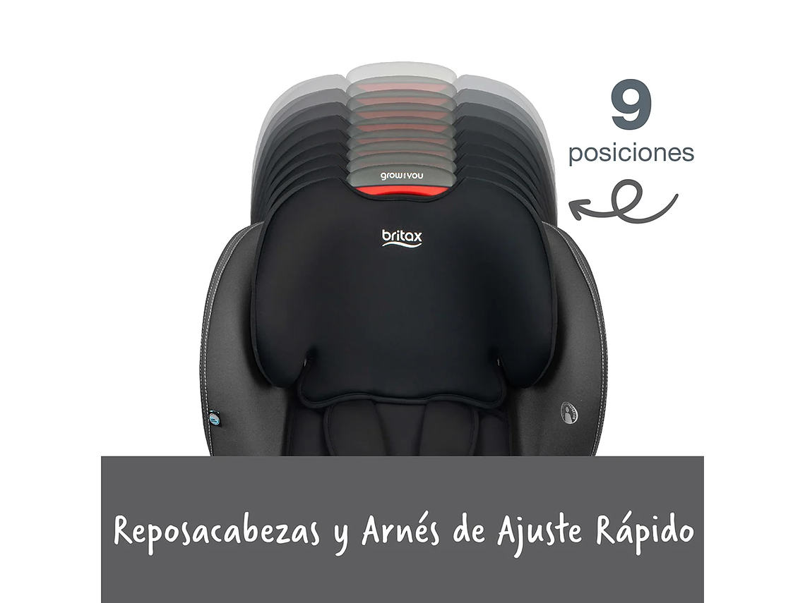 SILLA AUTO BUTACA GROW WITH YOU MOD BLACK 8