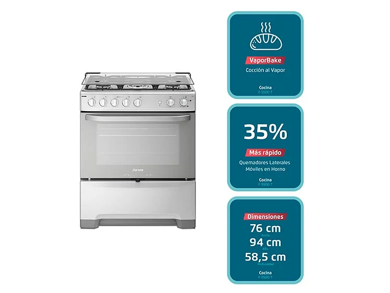  COCINA FENSA 5 PLATOS 5500 T ESPEJADO 6