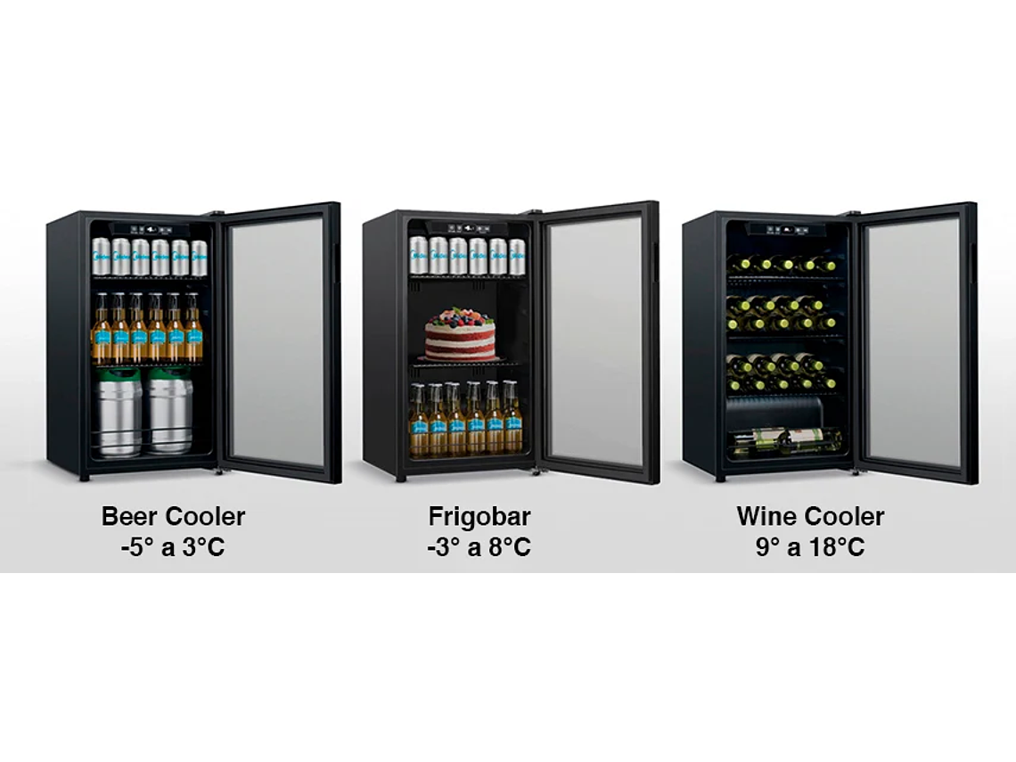 COOLER CERVECERO NEGRO 96 LT. HS-125WEN 2