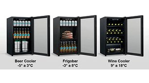 COOLER CERVECERO NEGRO 96 LT. HS-125WEN