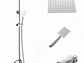 COLUMNA DE DUCHA PLATEADA 3 FUNCIONES - Miniatura 1