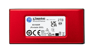 DISCO DE ESTADO SÓLIDO EXTERNO KINGSTON XS1000 RED 2 TB