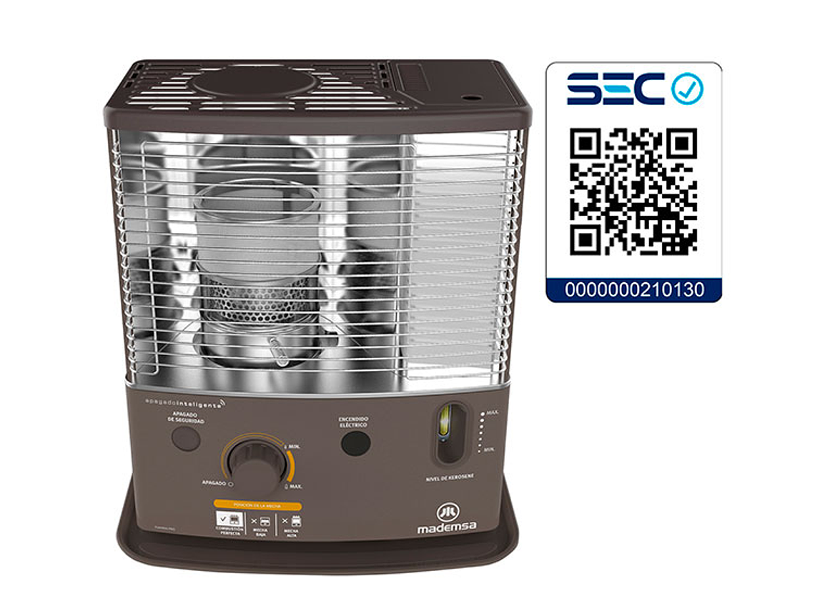 ESTUFA MADEMSA PARAFINA MECHA 4,2 LT FIAMMA PRO 6