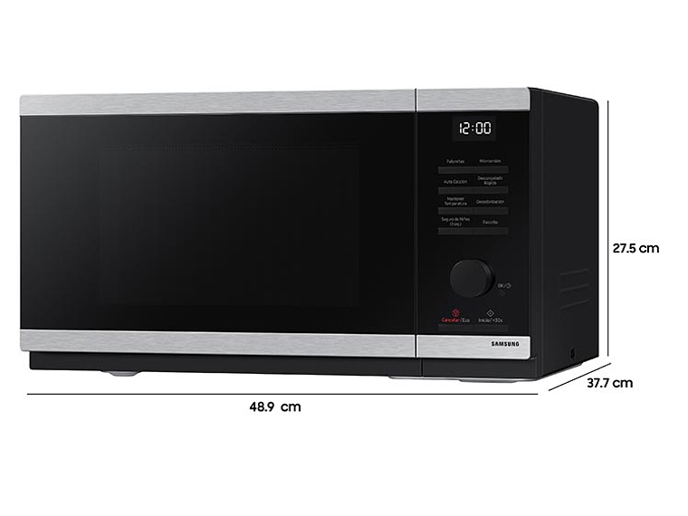 MICROONDAS SAMSUNG 23 L MS23DG4504ATZS QUICK DEFROST PLATO GIRATORIO 4