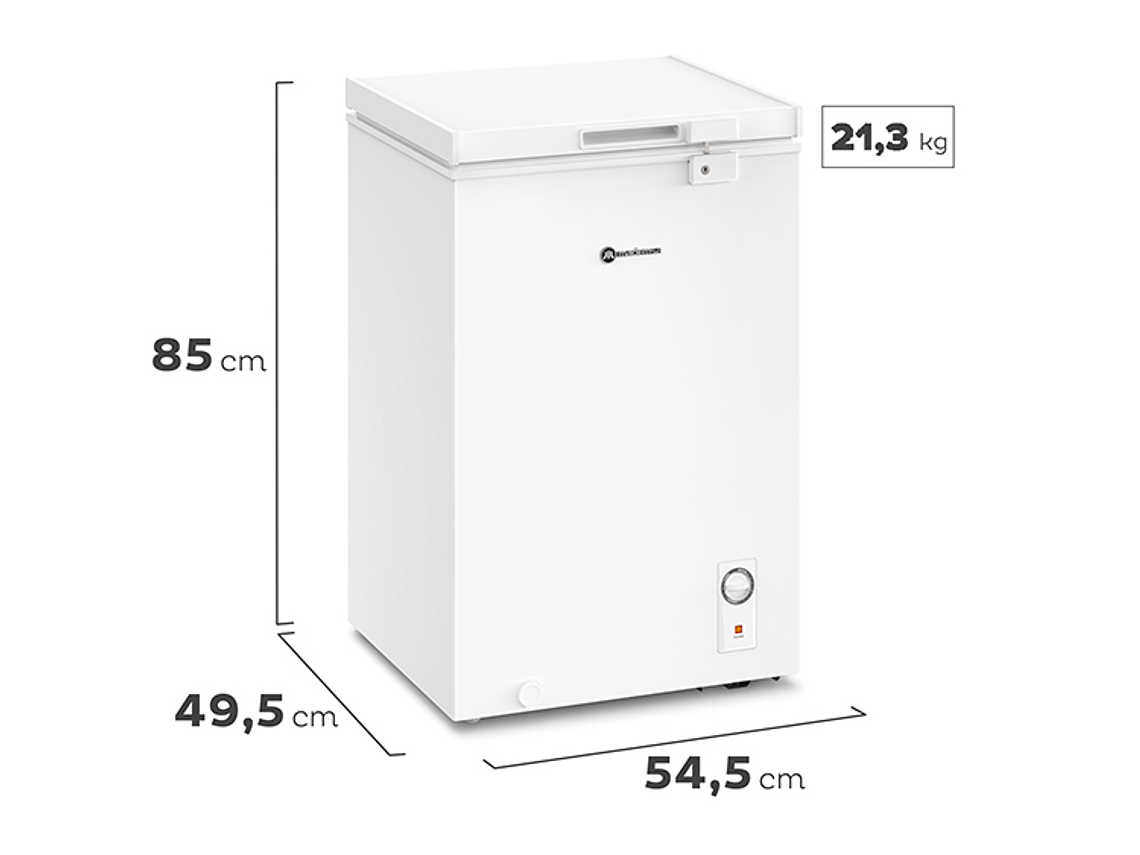 FREEZER HORIZONTAL MADEMSA 99 L FRÍO DIRECTO DUAL M100D 2