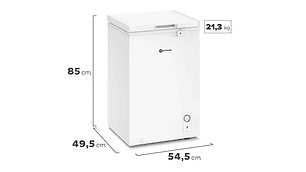 FREEZER HORIZONTAL MADEMSA 99 L FRÍO DIRECTO DUAL M100D