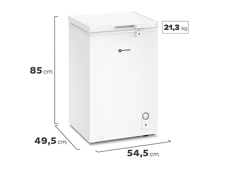 FREEZER HORIZONTAL MADEMSA 99 L FRÍO DIRECTO DUAL M100D 2