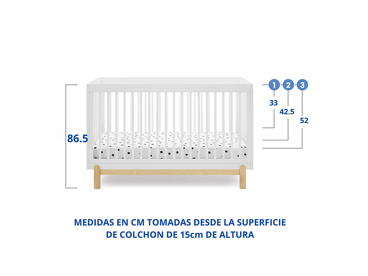 CUNA CONVERTIBLE 4 EN 1 POPPY BLANCA DELTA CHILDREN 3
