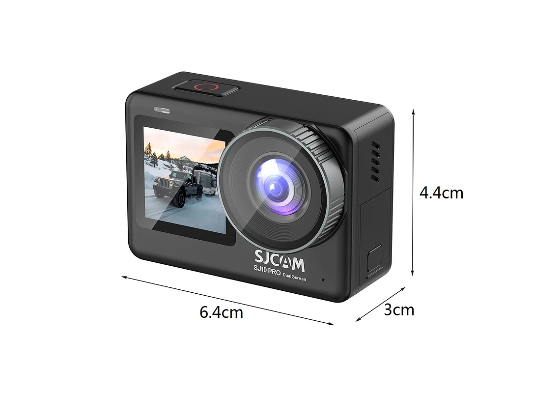 CÁMARA DEPORTIVA SJCAM SJ10 PRO 4K 60FPS WIFI ESTABILIZADOR GIROSCÓPICO 2 BATERIAS 7